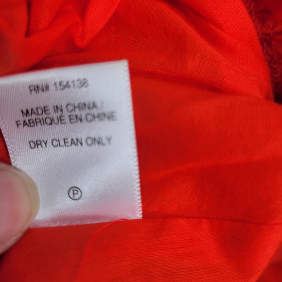 Staud Red Two-Piece Set Crop Top Med & Tiered Maxi Skirt Lg Tie Detail Boho Chic - Picture 11 of 16